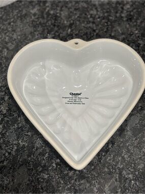 Chantal White Heart Shaped Ceramic Dish Wall Decor